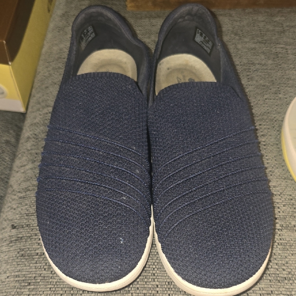 Cloudsteppers by Clarks Dark Blue Slip-On Sneakers